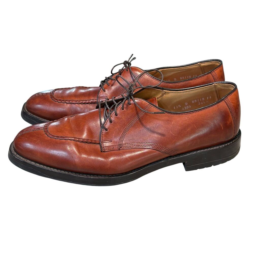 Allen Edmonds Brown Leather Lace Up Dellwood Oxford Dress Shoes Size 11.5 D